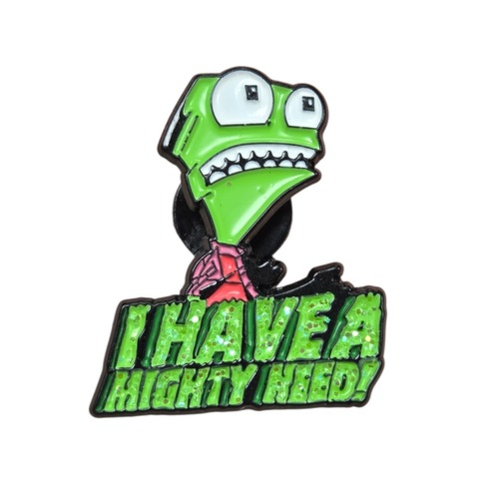 Nickelodeon Invader Zim Screaming I Have A Mighty Need Enamel Pin
